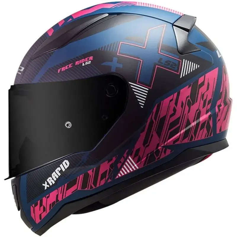 Miniatura: Capacete LS2 FF353 Rapid Xtreet - Azul/Roxo