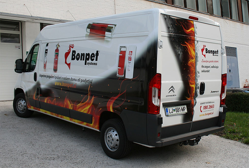 Bonpet izdelava nalepk za kombi