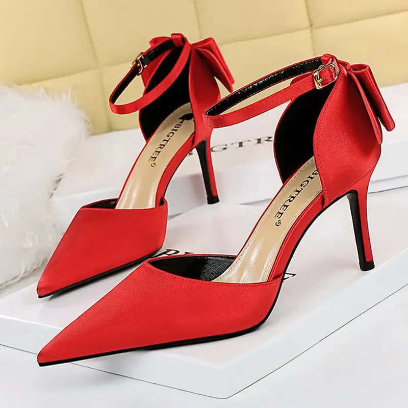 Miniatura: Stiletto Red Wedding Shoes Women Heels Women Sandals 8cm and 10cm