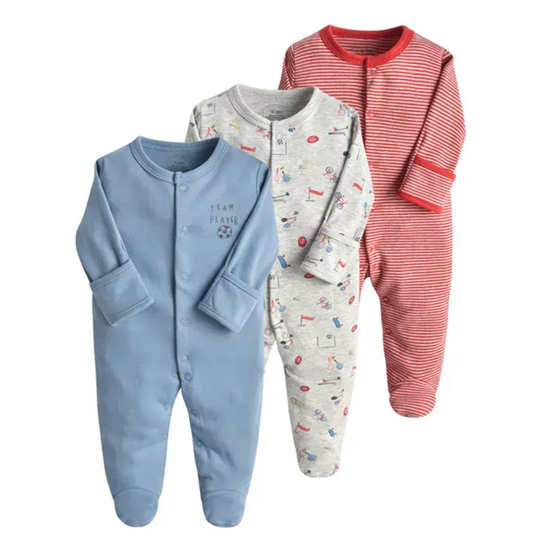 Miniatura: Lote de 3 piezas unisex para bebés recién nacidos ,algodón,0 a 12 meses.