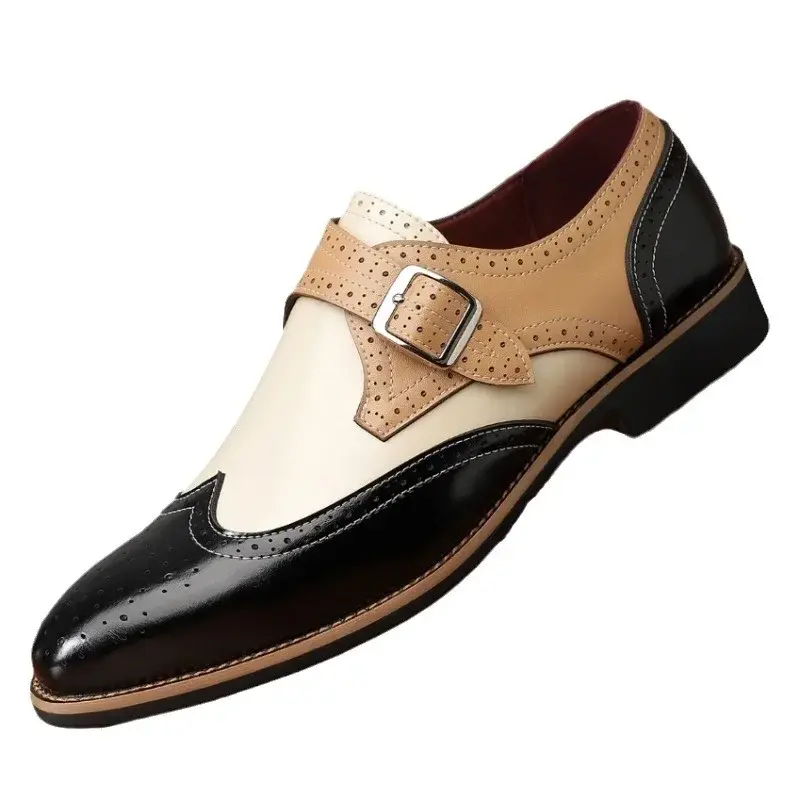 Miniatura: Scarpe Stringate Uomo Eleganti Modello Brogue