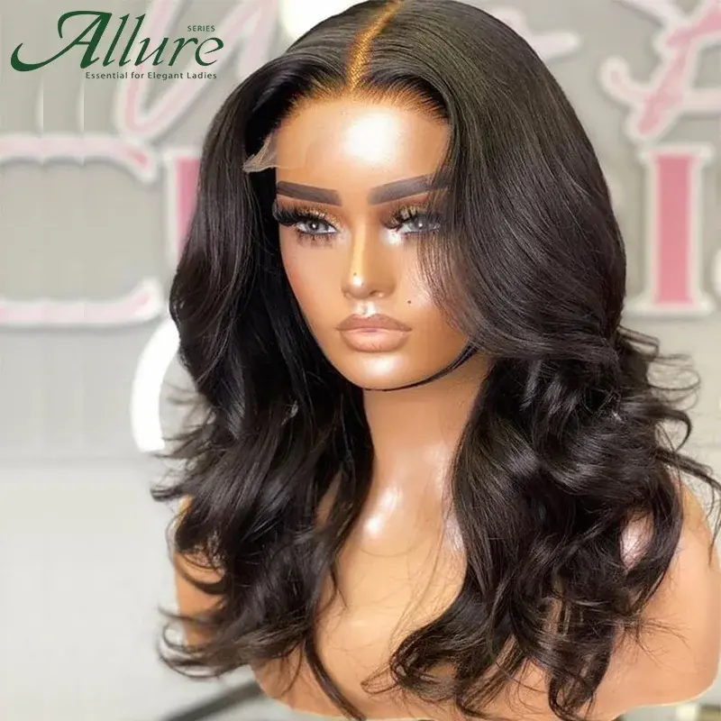 Body Wave Lace Front Human Pre Plucked T Part Lace Wig Brazilian Body Wave