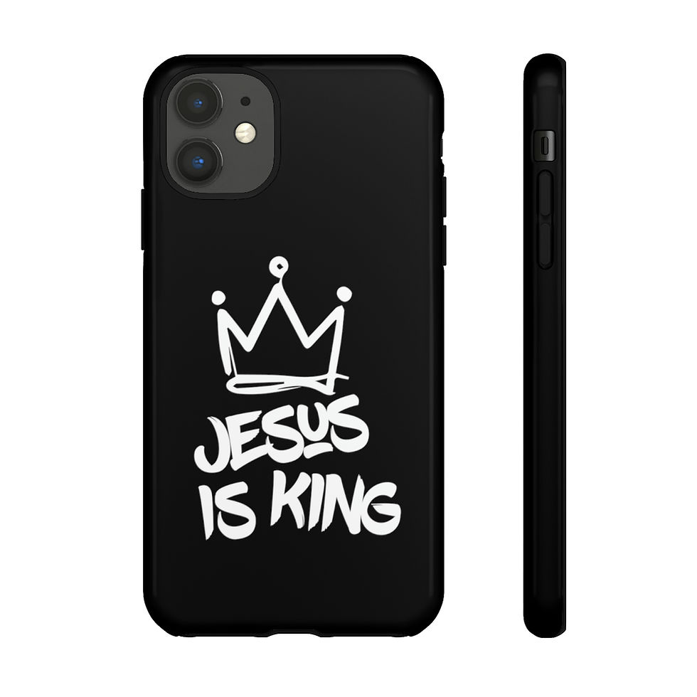 Thumbnail: JESUS IS KING BLACK TOUGH CASE