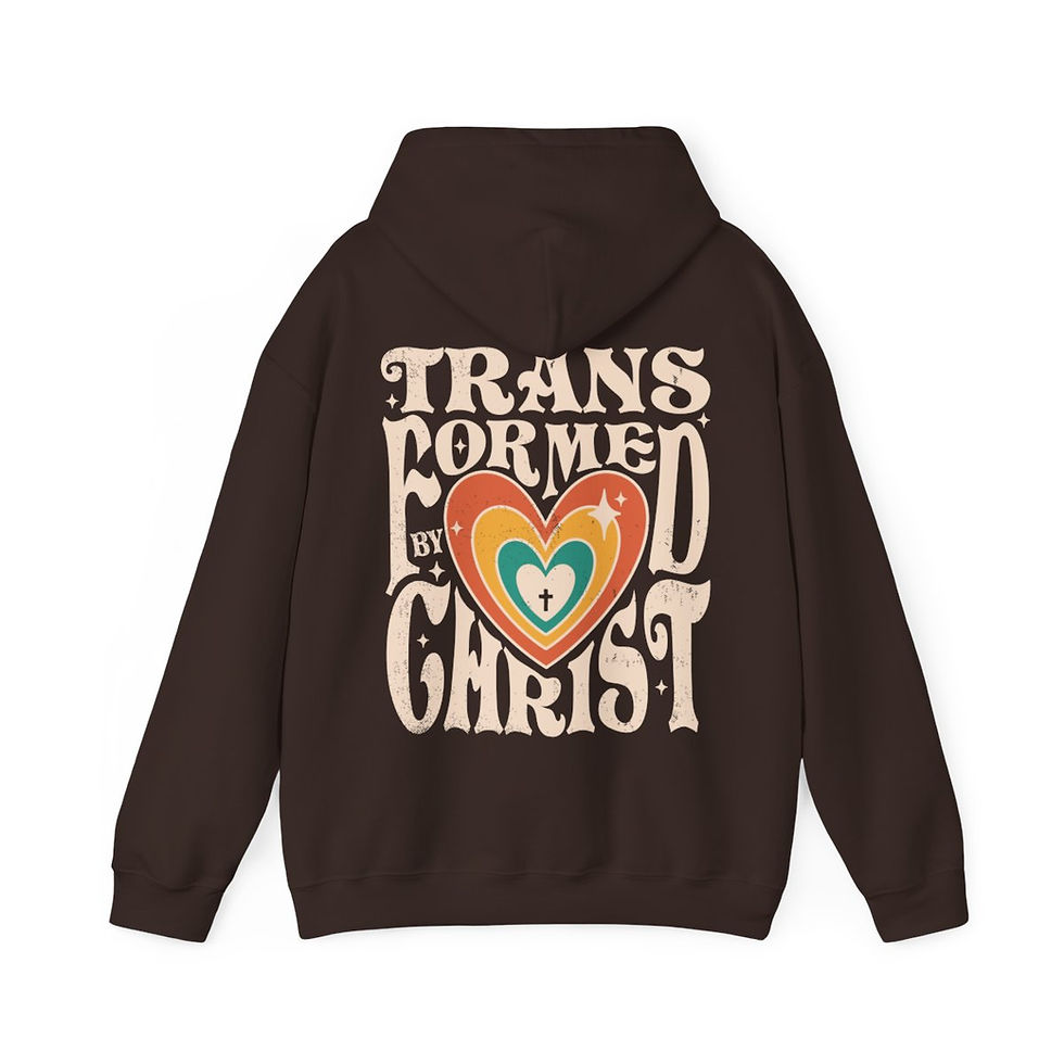 Thumbnail: TRANSFORMED BY CHRIST Unisex Heavy Blend™ Hooded Sweatshirt