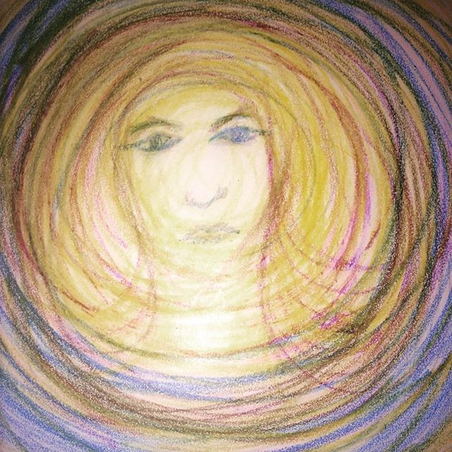 Doodling with crayons
