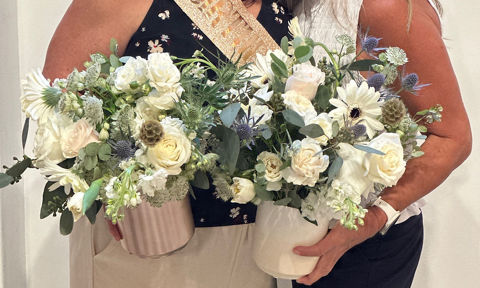 Flower Garage Public Class - White, Greens and Neutrals