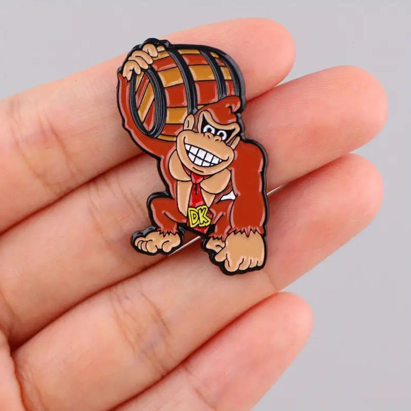 Thumbnail: Retro game character Donkey Kong enamel pin accessory