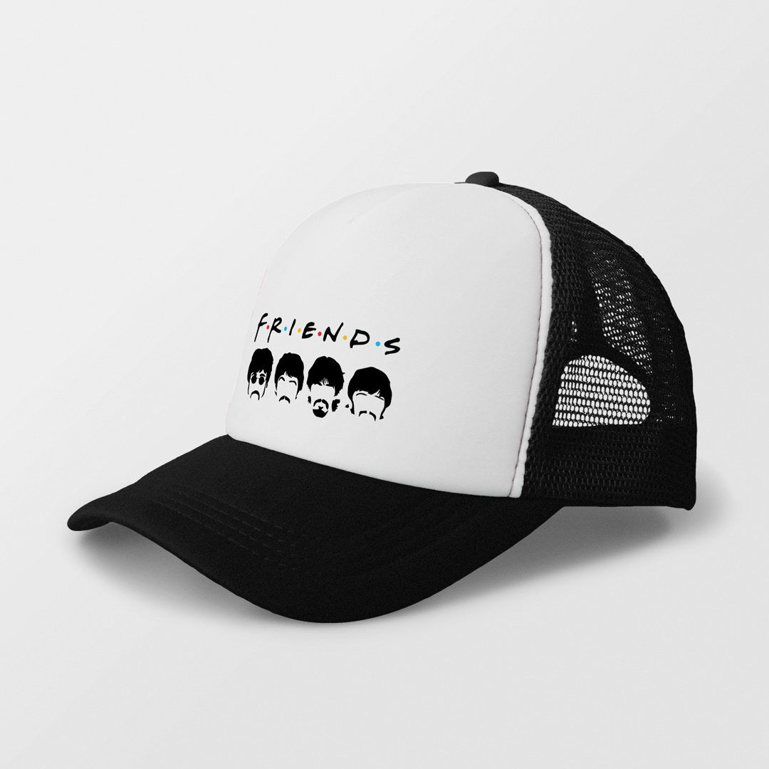 Retro With A Little Help From My Friends Two Tone Trucker Cap