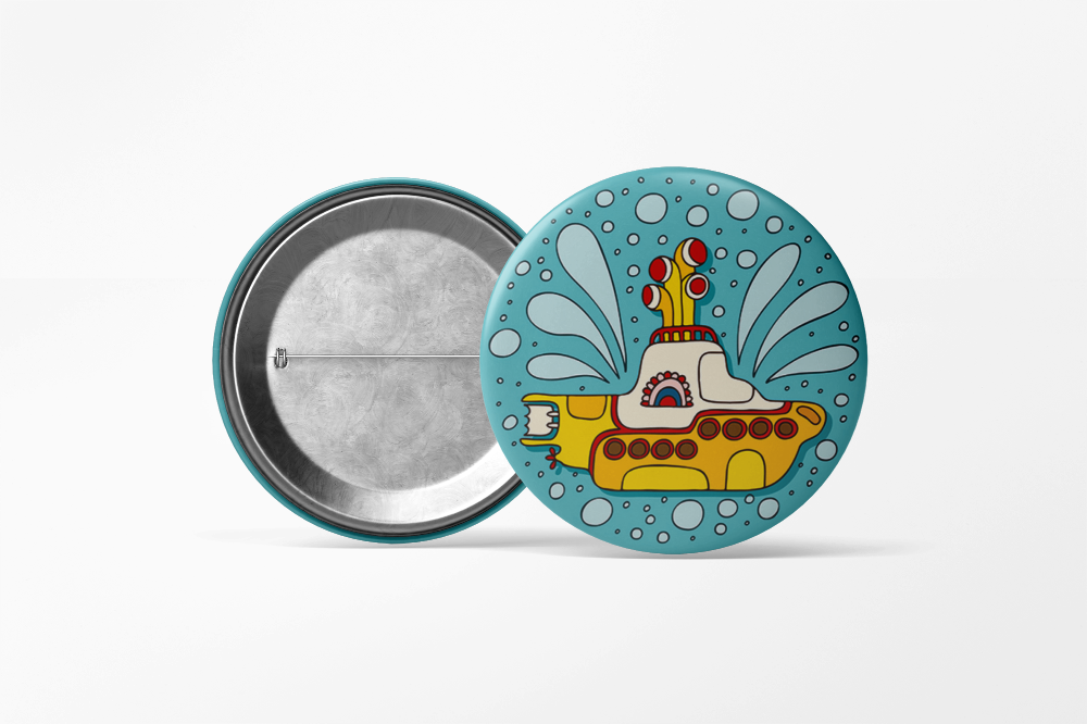 The Beatles Yellow Submarine Splash Pin Badge