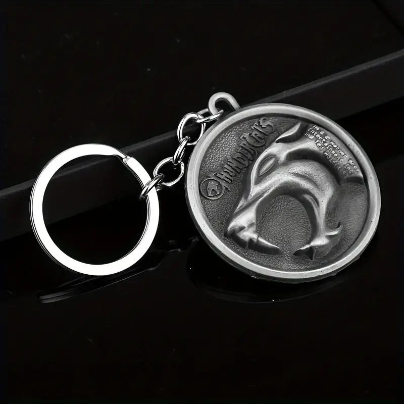 red Thundercats logo keychain keyring