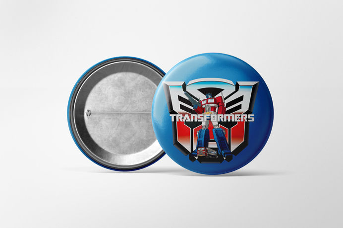 Thumbnail: retro 80s Transformers cartoon button badge