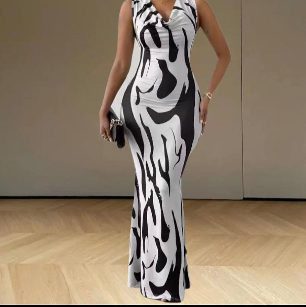 Thumbnail: V-Neck Stretchy Dress