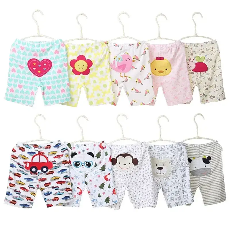 Cotton Baby Shorts with Cartoon Print for Toddlers 0-24 Months