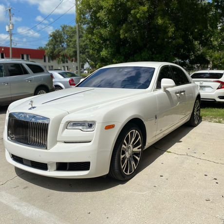 Tinted White Rolls Royce