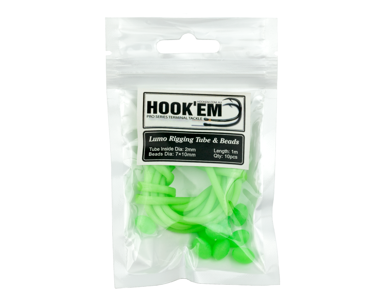 Lumo Green Soft Rigging Tube 2mm - 1m (L)