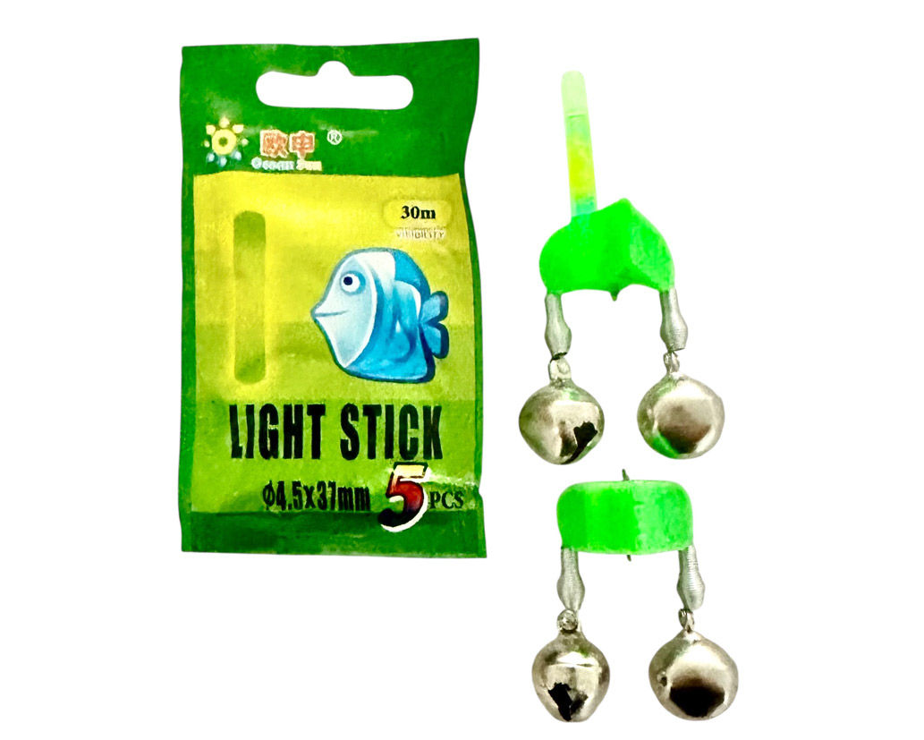 2x Rod Bells With Bonus 5x Glow Sticks