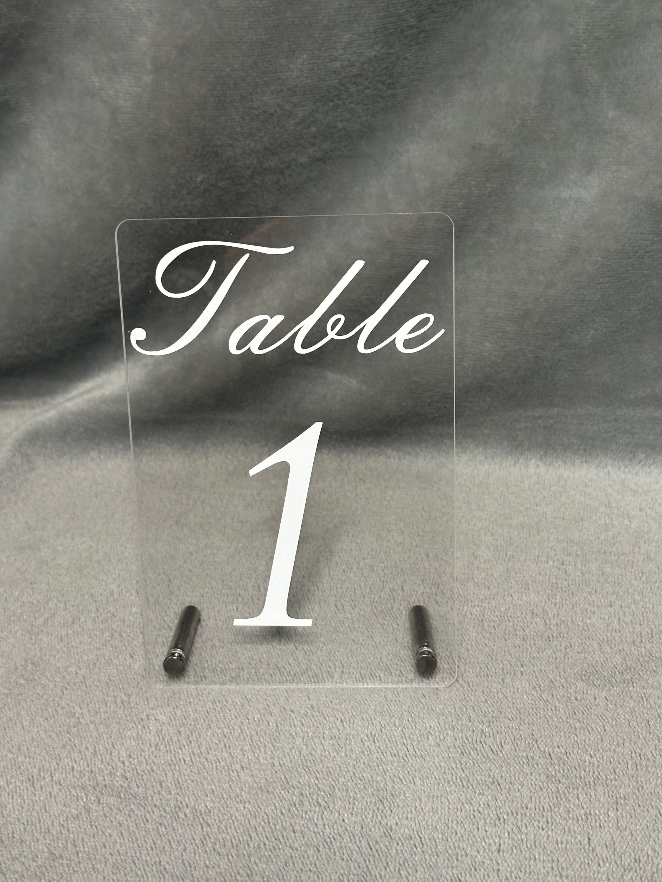 Table numbers 1-8 rental