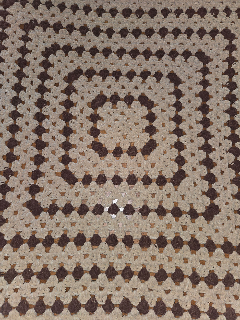 Thumbnail: Cookie inspired Granny Square Crochet Blanket- 44"×44"
