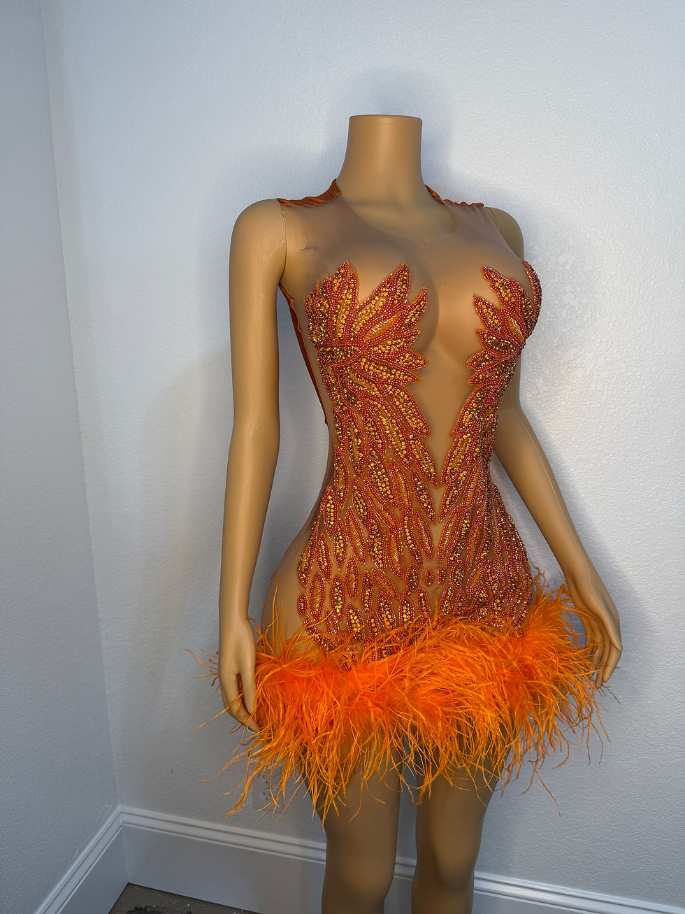 Thumbnail: ORANGE PEACOCK (Medium READY TO SHIP)