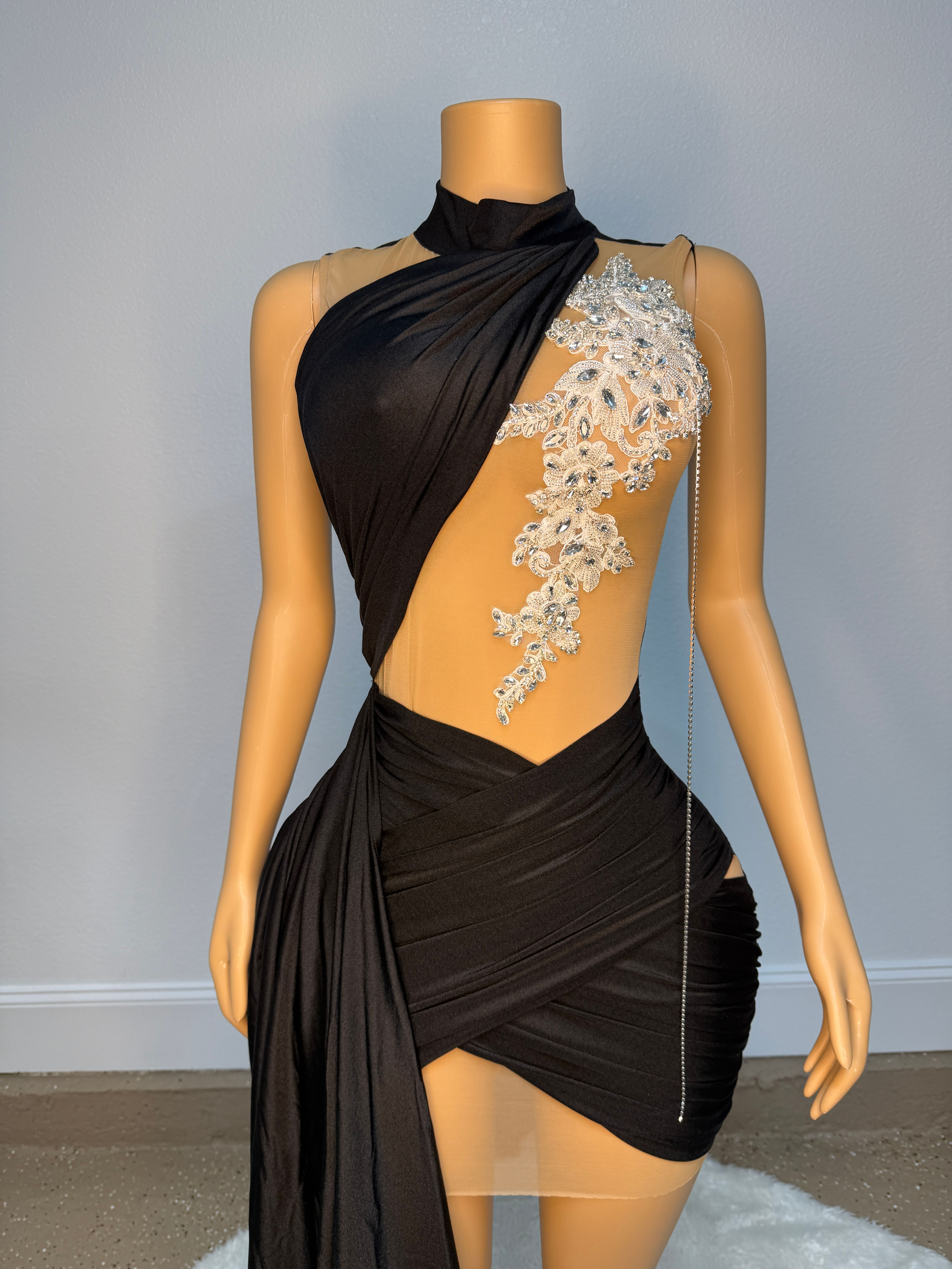 Black Ice Dress (SMALL READY TO SHIP)