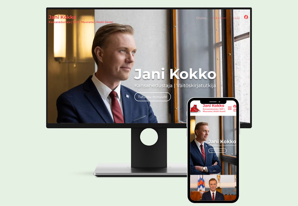 Nettisivut: Kansanedustaja Jani Kokko