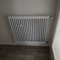 Anstrich Decke, Wände, Heizkörper und Bodenverlegung
