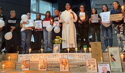 Familiares de presos políticos dieron el último adiós a Quero Navas frente a El Helicoide