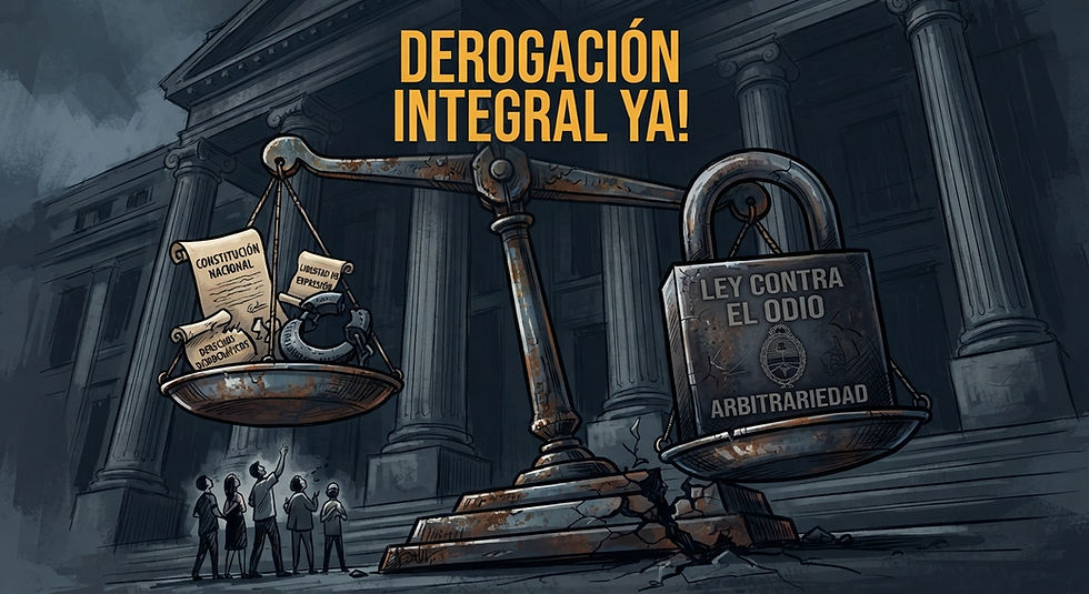 La Ley contra el Odio atenta contra la Constitución y los principios que rigen la democracia. Imagen: IA Gemeni