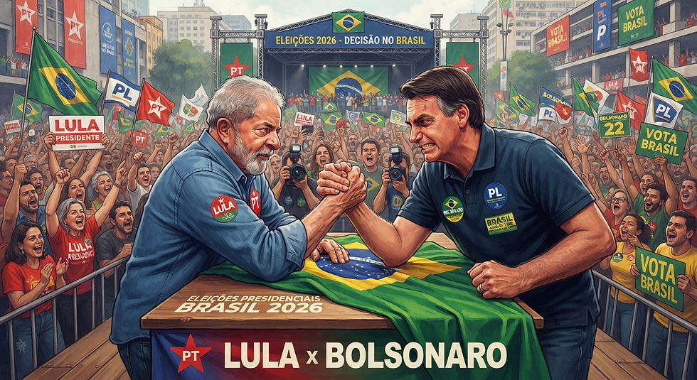 Lula Da Silva y Flávio Bolsonaro se miden hoy en elecciones presidenciales