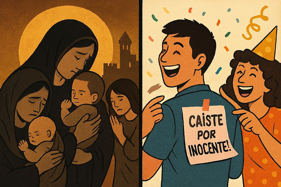 El 28 de diciembre se conmemora la inocencia de los niños de ayer y la ingenuidad de los adultos de hoy. Imagen: IACopilot
