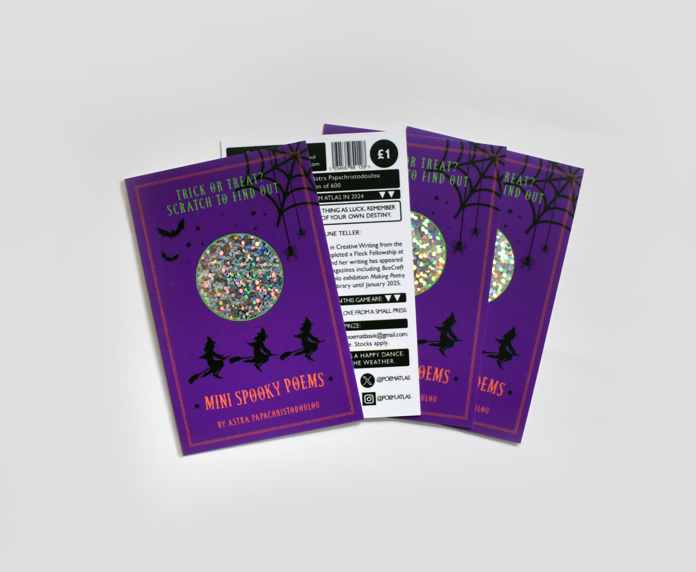 Scratchcard Spooky Poems by Astra Papachristodoulou