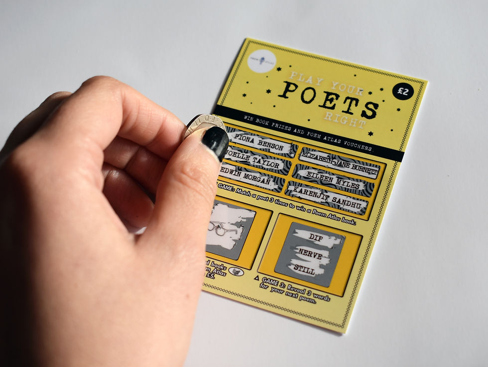 Thumbnail: Jumbo Poetry Scratchcard by Astra Papachristodoulou