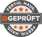 Icon FB Geprüft Qualitätsversprechen Fast Buildings Fertighaus günstig schnell Modulbau Schlüsselfertig