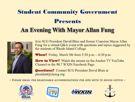 An evening with former Mayor Fung on March 5