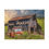 Thumbnail: Red Pickup Truck & Mail Pouch Barn, Rustic Art Print Rural Landscape Wall Decor