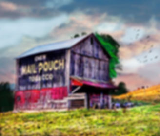Blissfield Tobacco Barn Mixed Media Art Print by Jack Hunt 