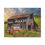 Thumbnail: Red Pickup Truck & Mail Pouch Barn, Rustic Art Print Rural Landscape Wall Decor