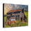 Thumbnail: Red Pickup Truck & Mail Pouch Barn, Rustic Art Print Rural Landscape Wall Decor