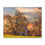 Thumbnail: Autumn Oak Barn Art Print - Mixed Media by Jack Hunt