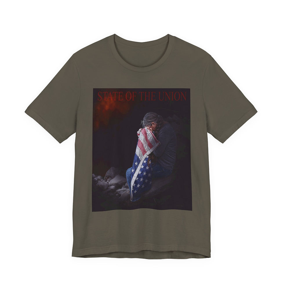 Thumbnail: State of the Union Patriotic Unisex T-Shirt – American Resilience Freedom Tee