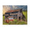 Thumbnail: Red Pickup Truck & Mail Pouch Barn, Rustic Art Print Rural Landscape Wall Decor