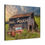 Thumbnail: Red Pickup Truck & Mail Pouch Barn, Rustic Art Print Rural Landscape Wall Decor