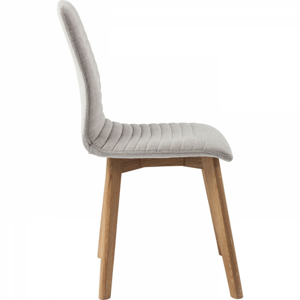 Thumbnail: LARA - set van 2 (eetkamer)stoelen met ecru bekleding (Kare Design)