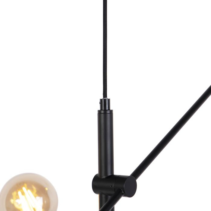 Thumbnail: SIDONIE zwarte hanglamp met messing details