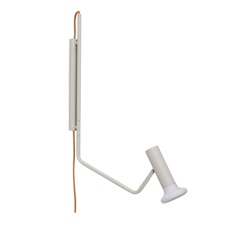 Thumbnail: WALL_E - metalen muurlamp met glazen kapje