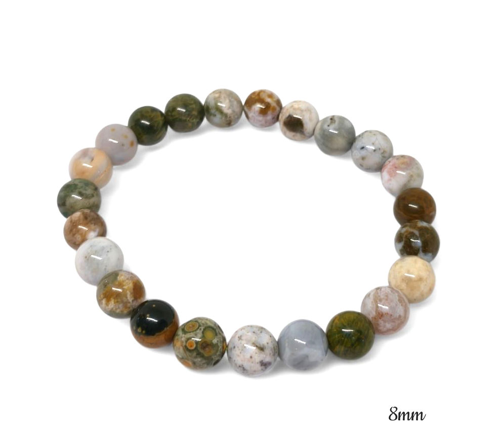 Bracelet Jaspe océan Vert