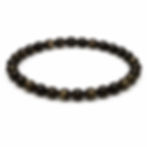Bracelet Obsidienne dorée