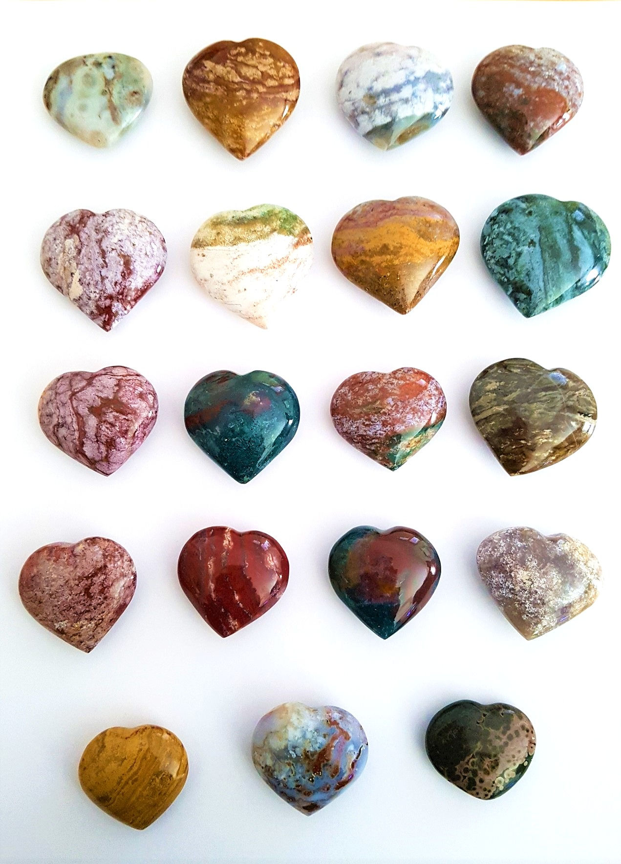 Jaspe Océan (orbiculaire) Cœurs