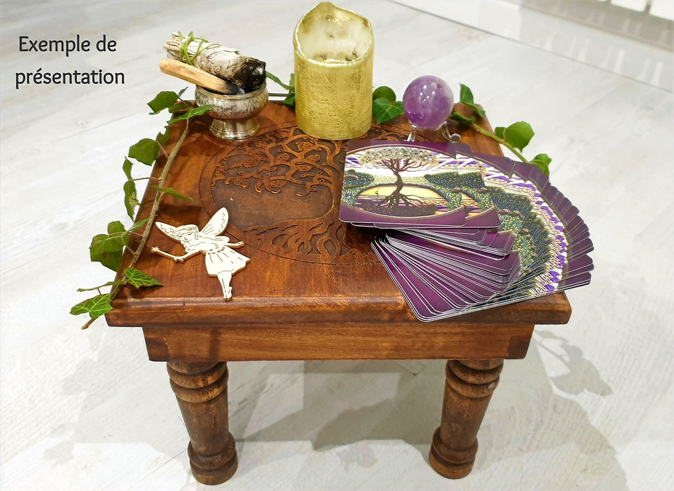 Autel Fleur de vie pour rituels et cérémonies païennes