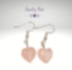 Boucles d'oreilles Quartz Rose